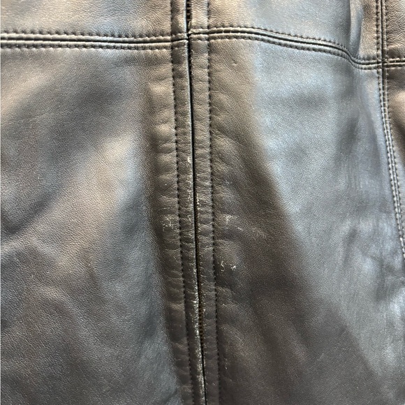 Jason Kole medium leather jacket black 90’s soft full zip - Picture 5 of 14